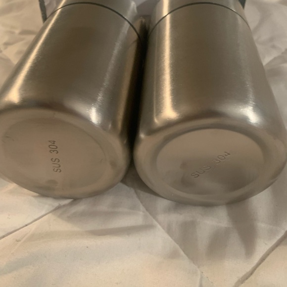 Car Ashtray with Lid 2 Pieces Stainless Steel Ashtrays, New in box. - Picture 6 of 8